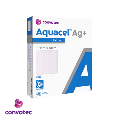 Picture of 413567 AQUACEL Ag+ Extra Dressings 10x10 CM